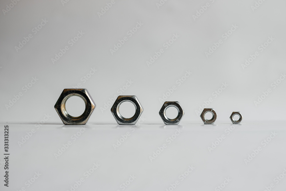 Lots of nuts washers and bolts for close-up repairs Lots of nuts washers and bolts for close-up repairs