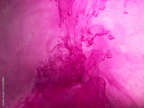 Abstract pink background with ink.