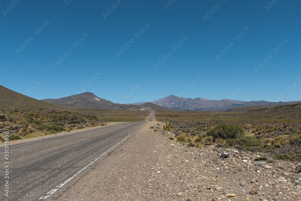 Deserted landscape in the province of Neuquen, Argentina