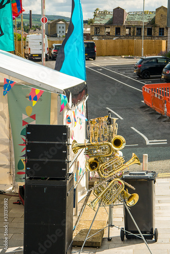 at the celebration event of  the Leeds Liverpool Canal. Burnley Lancashire England photo