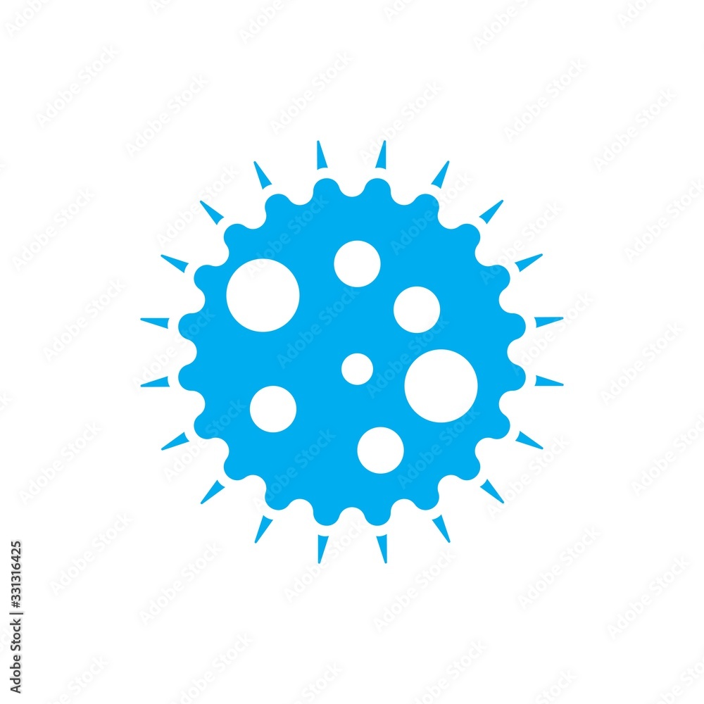 bacteria illustration logo vector bacteria illustration logo vector