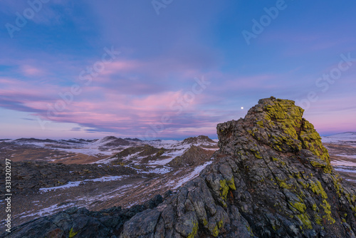 Lake Baikal beautiful winter, amazing natural scenery.