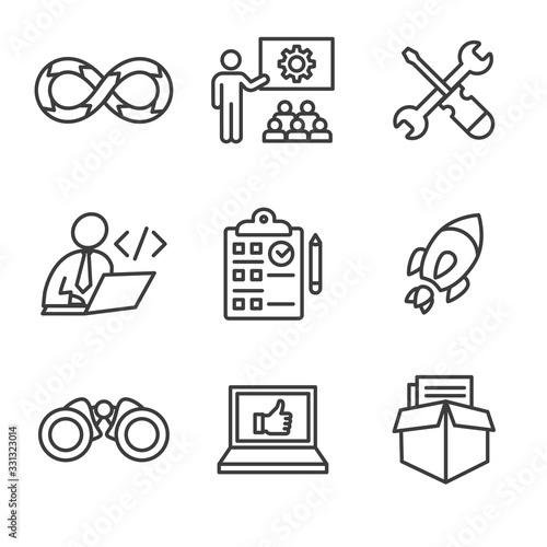 Development Operations & Life Cycle - DevOps Icon