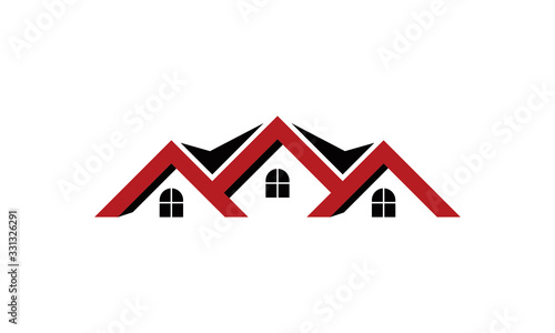roof home building logo