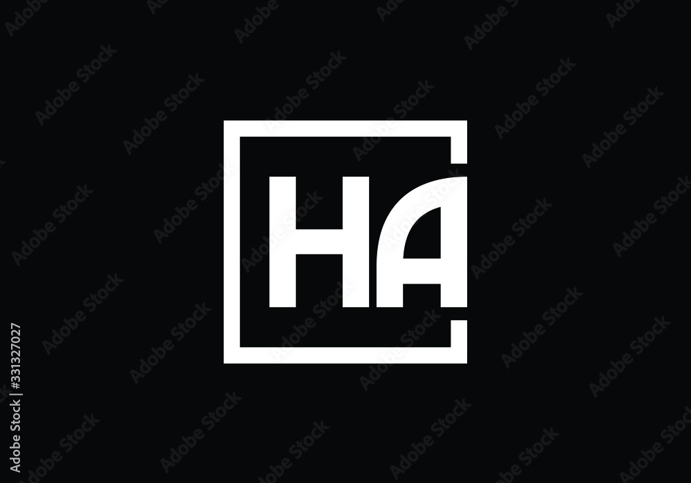 H A, HA Initial Letter Logo design vector template, Graphic Alphabet Symbol for Corporate Business Identity H A, HA Initial Letter Logo design vector template, Graphic Alphabet Symbol for Corporate Business Identity