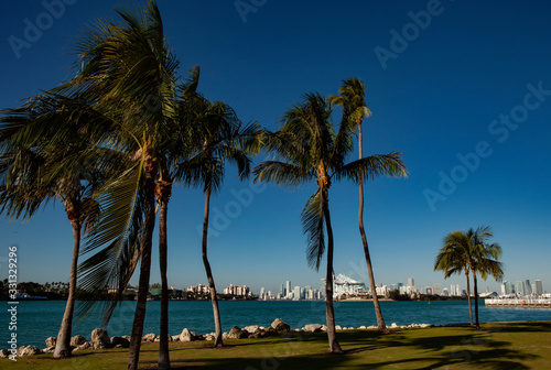 Miami Skyline and Port of Miami.