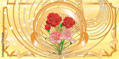 豪華な花の背景