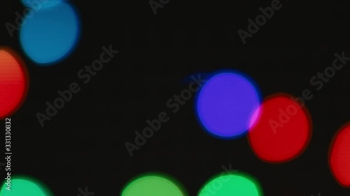 Colorful large bokeh lights background for party