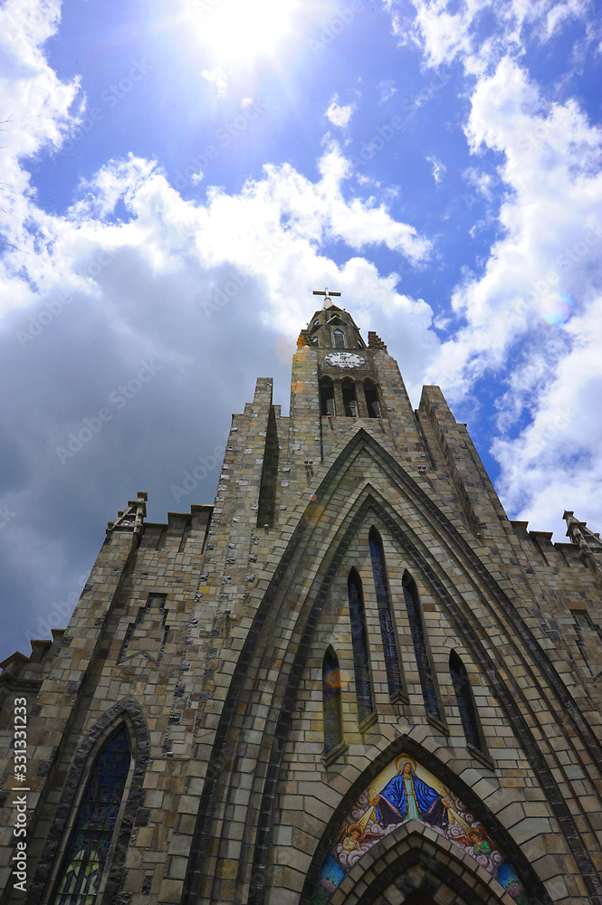 Fototapeta premium Church of Our Lady of Lourdes in south Brazil. Igreja de Nossa Senhora de Lourdes no Sul do Brasil