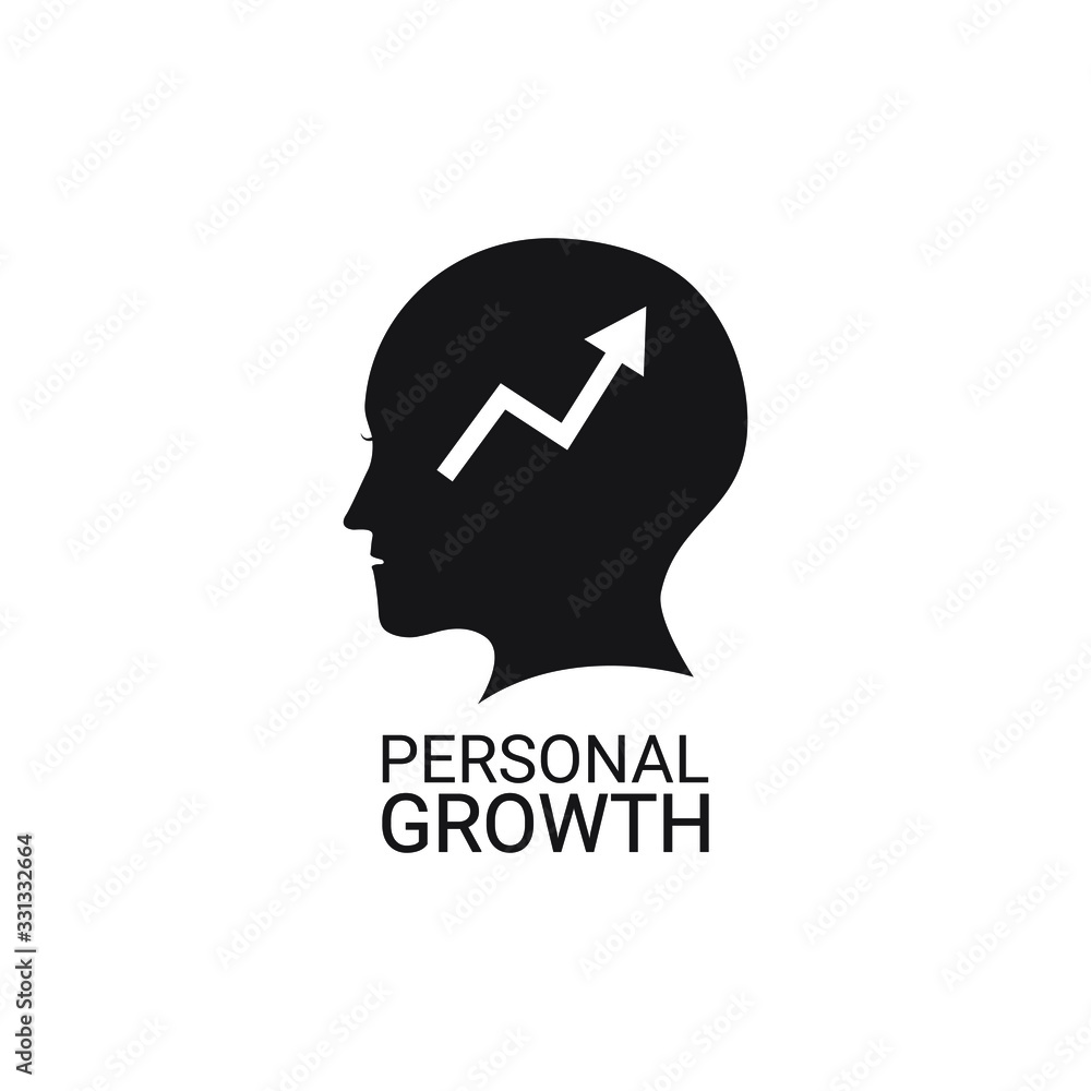 Personal growth icon design isolated on white background. Vector illustration Personal growth icon design isolated on white background. Vector illustration