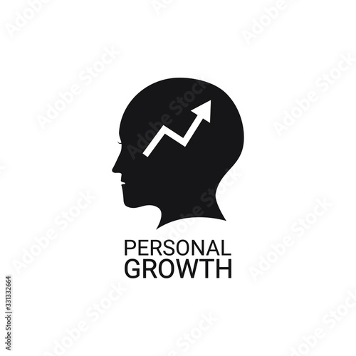 Personal growth icon design isolated on white background. Vector illustration
