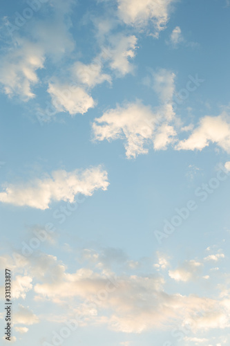Wall Mural blue sky with clouds , Morning Clouds are constantly changing