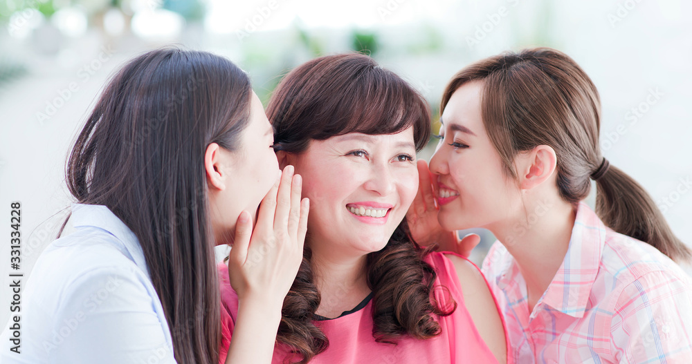 daughters talk to mother happily daughters talk to mother happily