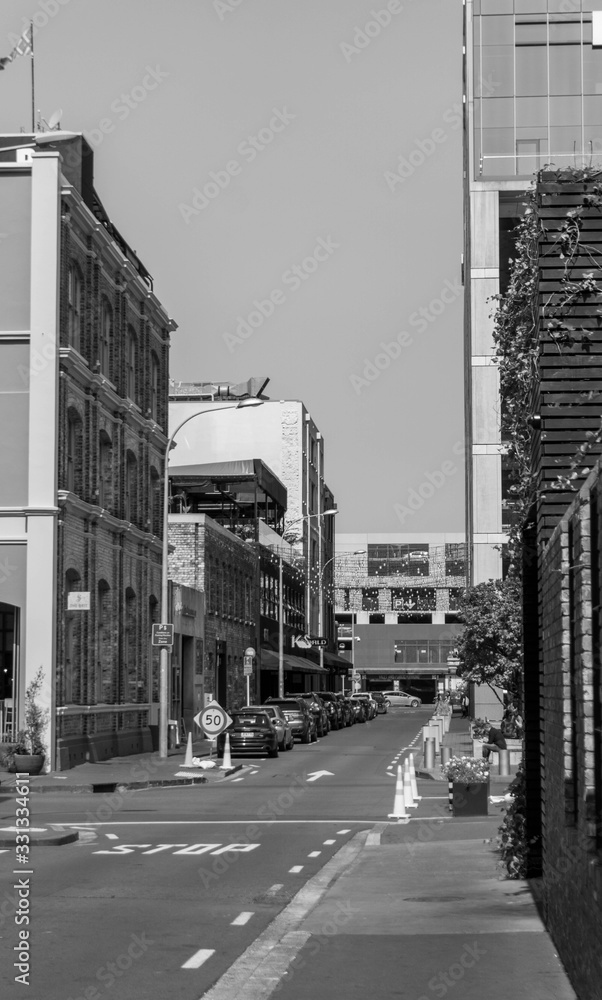 Naklejka premium An inner-city street
