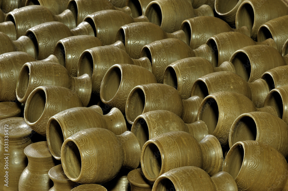 Obraz premium Craft pottery in nonthaburi,Thailand 