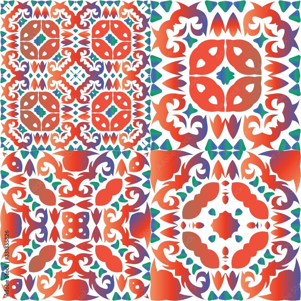 The traditional ornate motive in ceramic tile. The traditional ornate motive in ceramic tile.