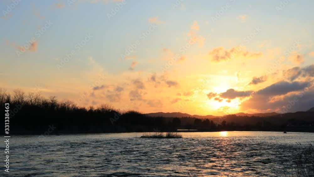 美しい夕焼け空 自然風景 背景素材 美しい夕焼け空 自然風景 背景素材