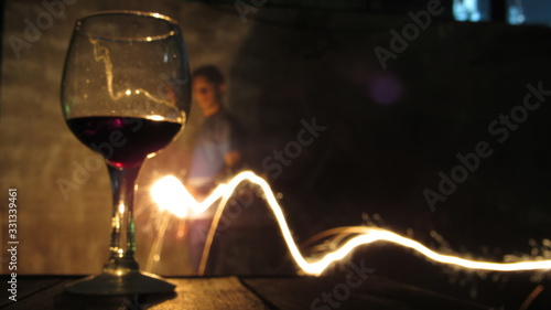 glass of red wine