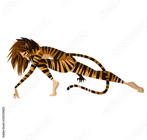 beautiful creature tiger woman huntress