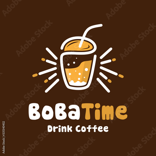 Bubble drink logo design