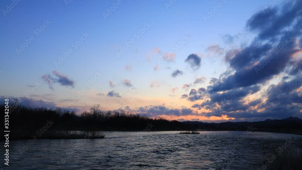 美しい夕焼け空 自然風景 背景素材 美しい夕焼け空 自然風景 背景素材