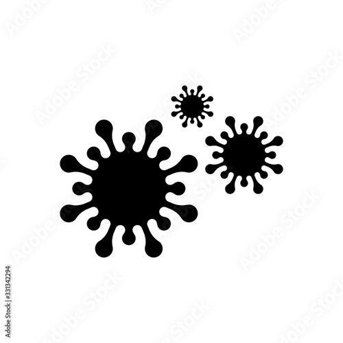 virus or bacteria flat icon vector