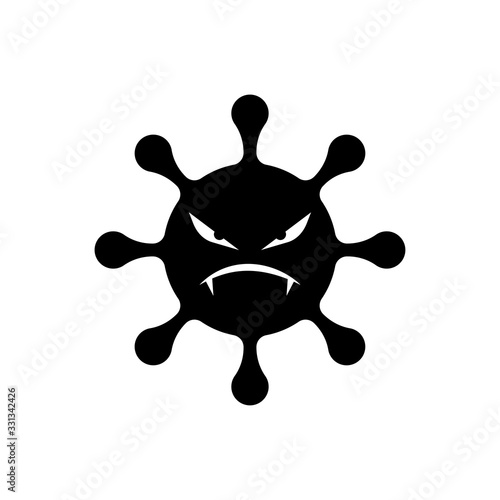 virus or bacteria flat icon vector
