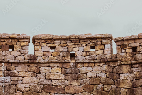 The fortress wall, protection.