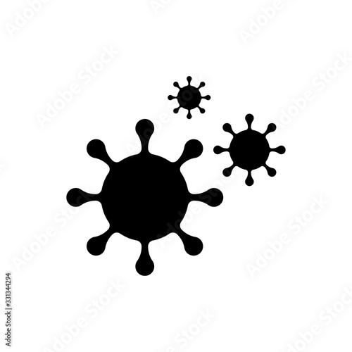 virus or bacteria flat icon vector