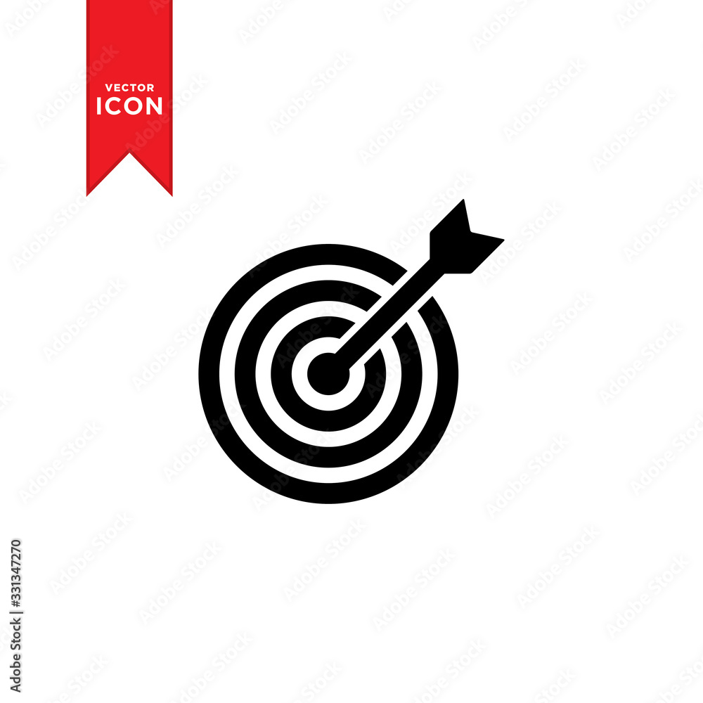Target icon vector. Trendy design style on white background. Target icon vector. Trendy design style on white background.