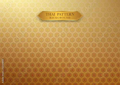Thai vintage pattern traditional background
