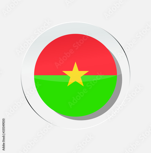 Free Download circle icon burkina faso country flag with a white background - GFXLoad