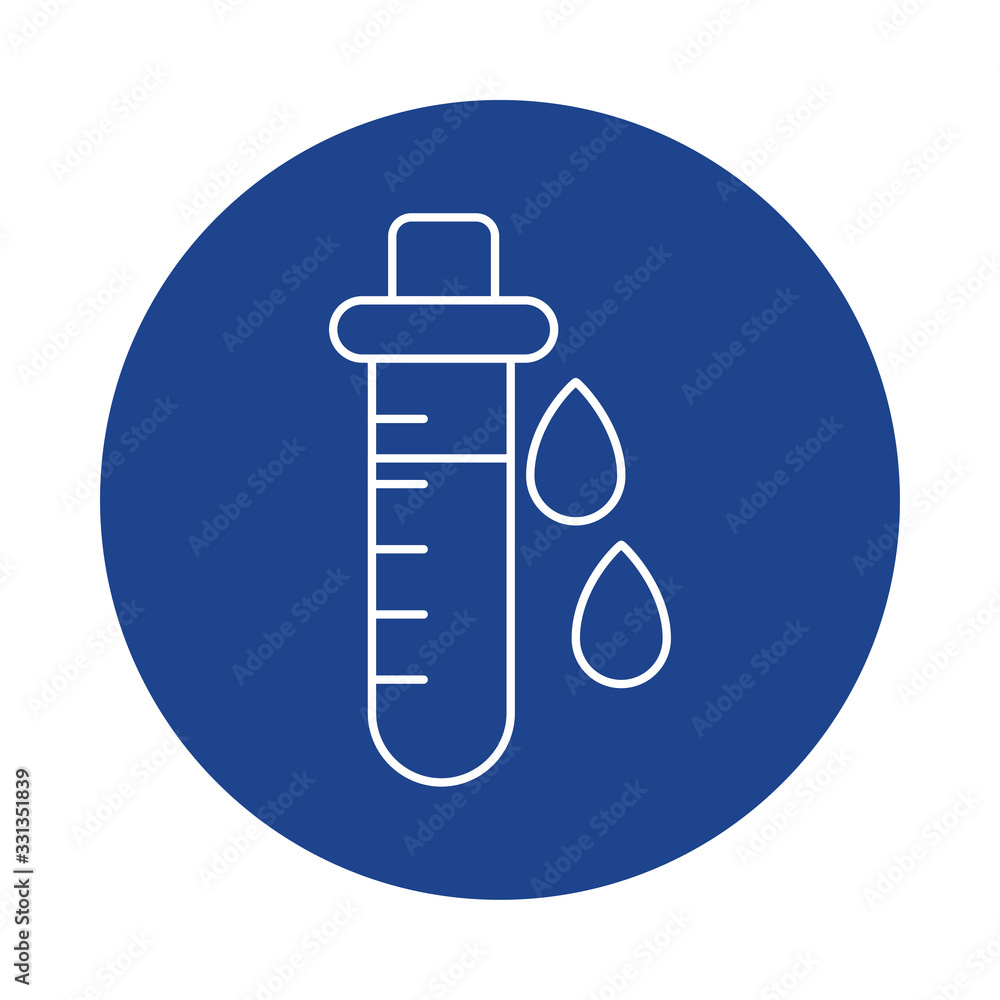 medicine dropper, line block style icon medicine dropper, line block style icon