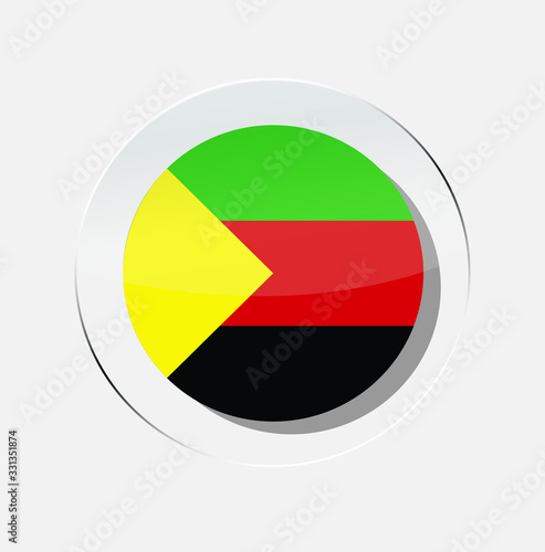 Free Download Azawad country flag circle icon with a white background - GFXLoad