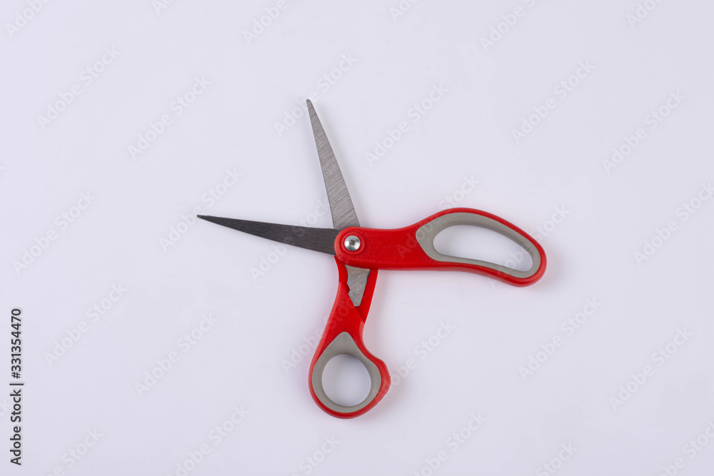Scissors are used for cutting isolated on white background Scissors are used for cutting isolated on white background