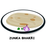 Zunka bhakri indian Maharashtra Food Vector