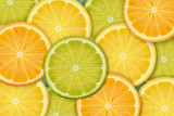 Sliced citrus background