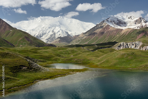 View on the Alay Valley near Lake Tolpur, Kyrgyzstan. © Zaneta