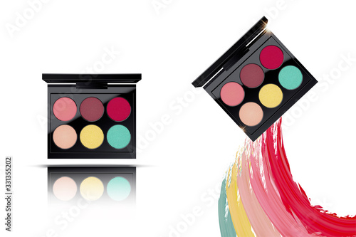 Colorful eyeshadow palette set