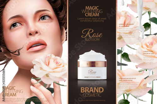 Cosmetic cream ads