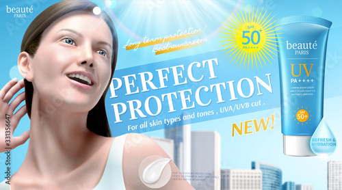 summer sunscreen ads