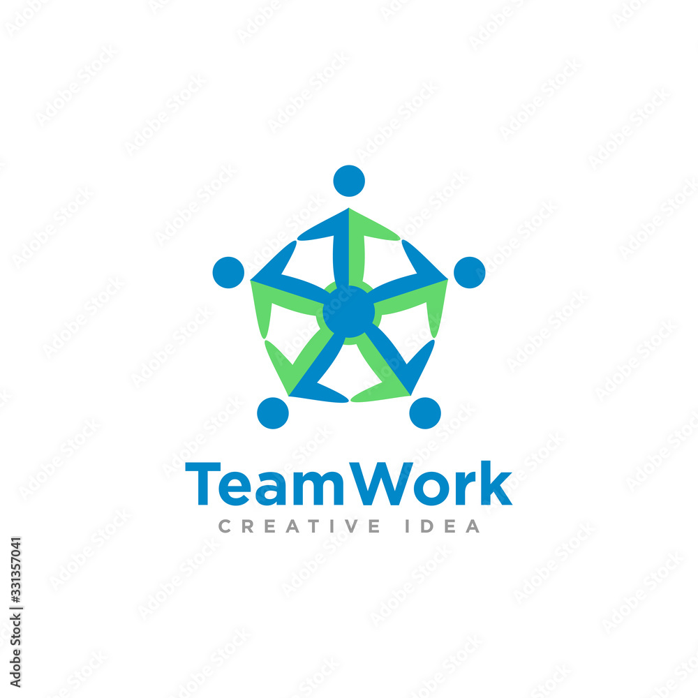 Community or Team Logo Design Vector Community or Team Logo Design Vector