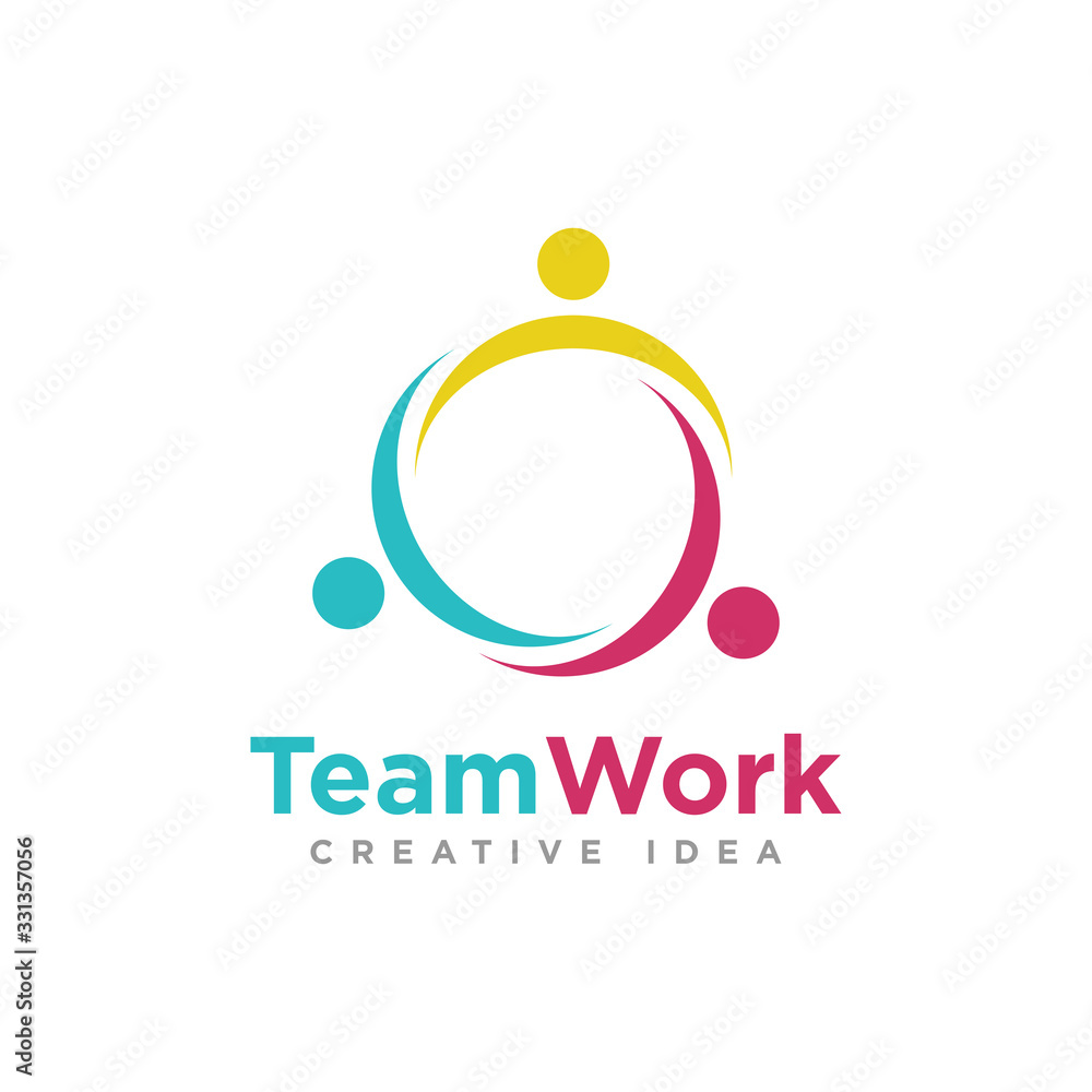 Community or Team Logo Design Vector Community or Team Logo Design Vector