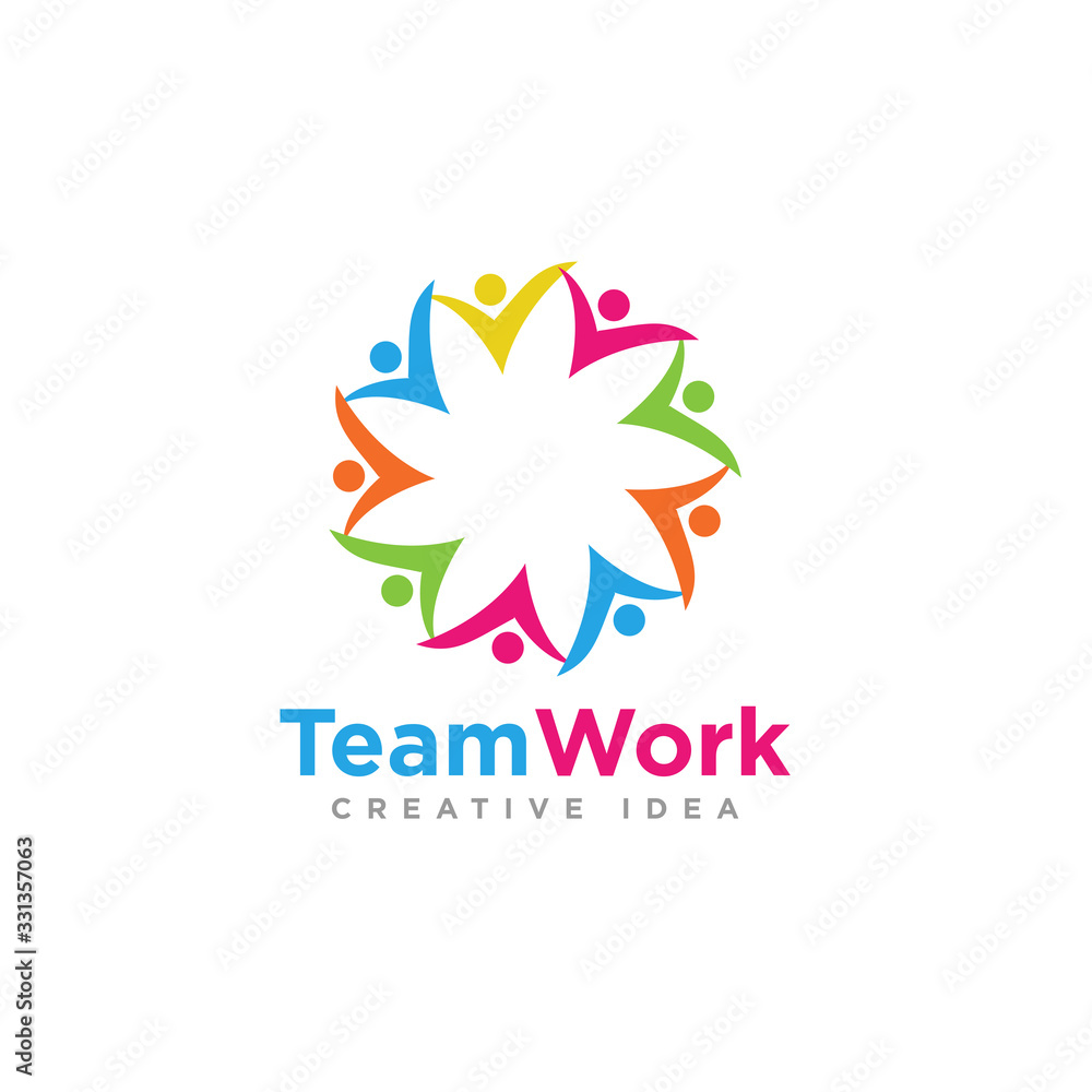 Community or Team Logo Design Vector Community or Team Logo Design Vector