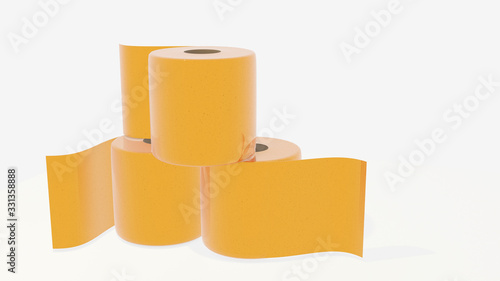 Foto gold toilet paper