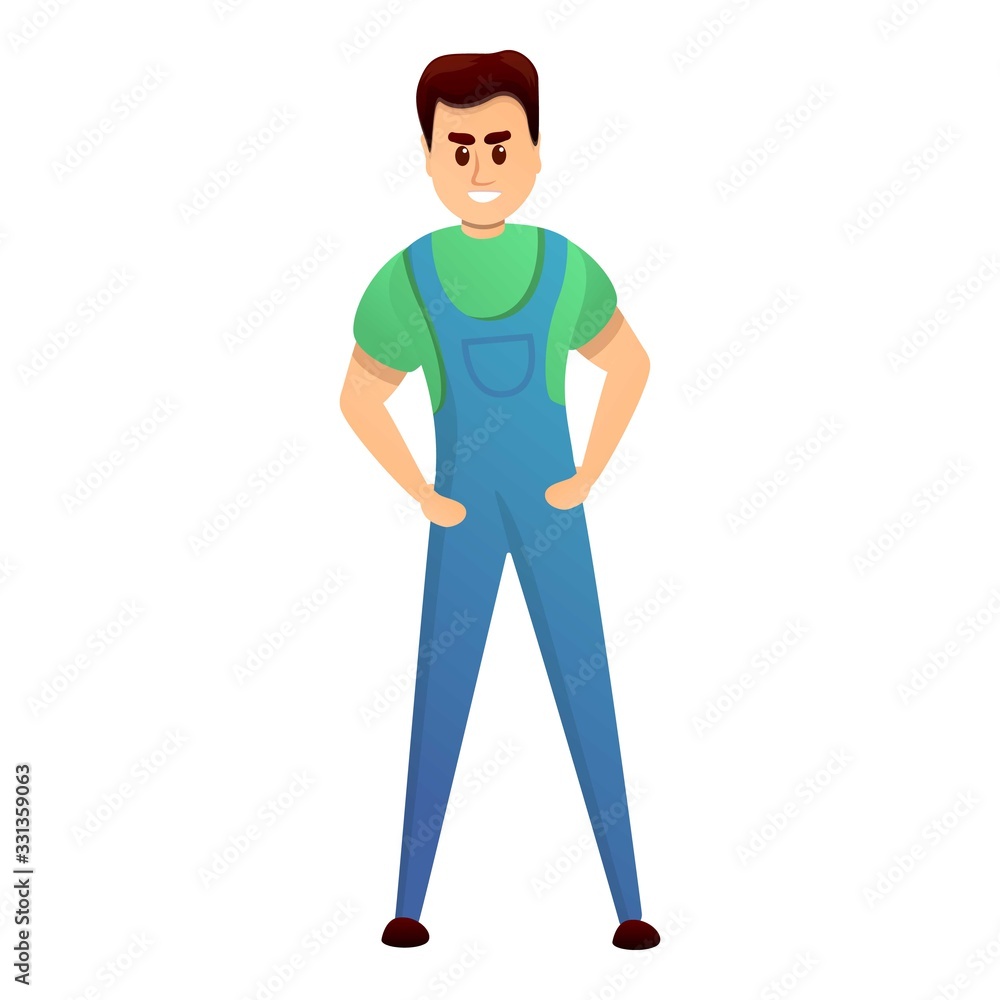 Electric worker icon. Cartoon of electric worker vector icon for web design isolated on white background Electric worker icon. Cartoon of electric worker vector icon for web design isolated on white background