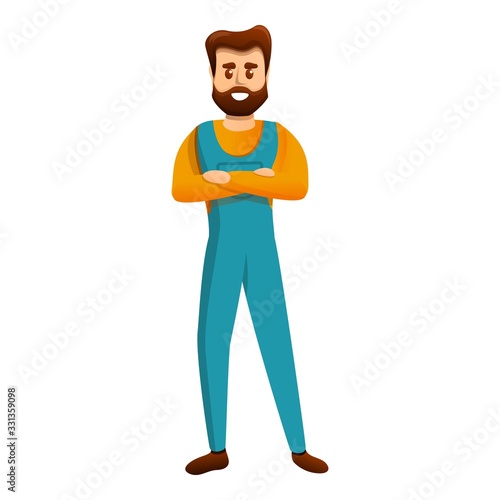 Electric repairman icon. Cartoon of electric repairman vector icon for web design isolated on white background