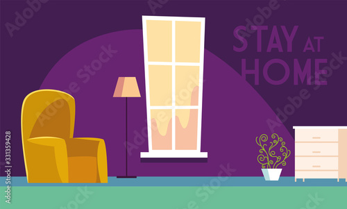 stay at home awareness social media campaign and coronavirus prevention