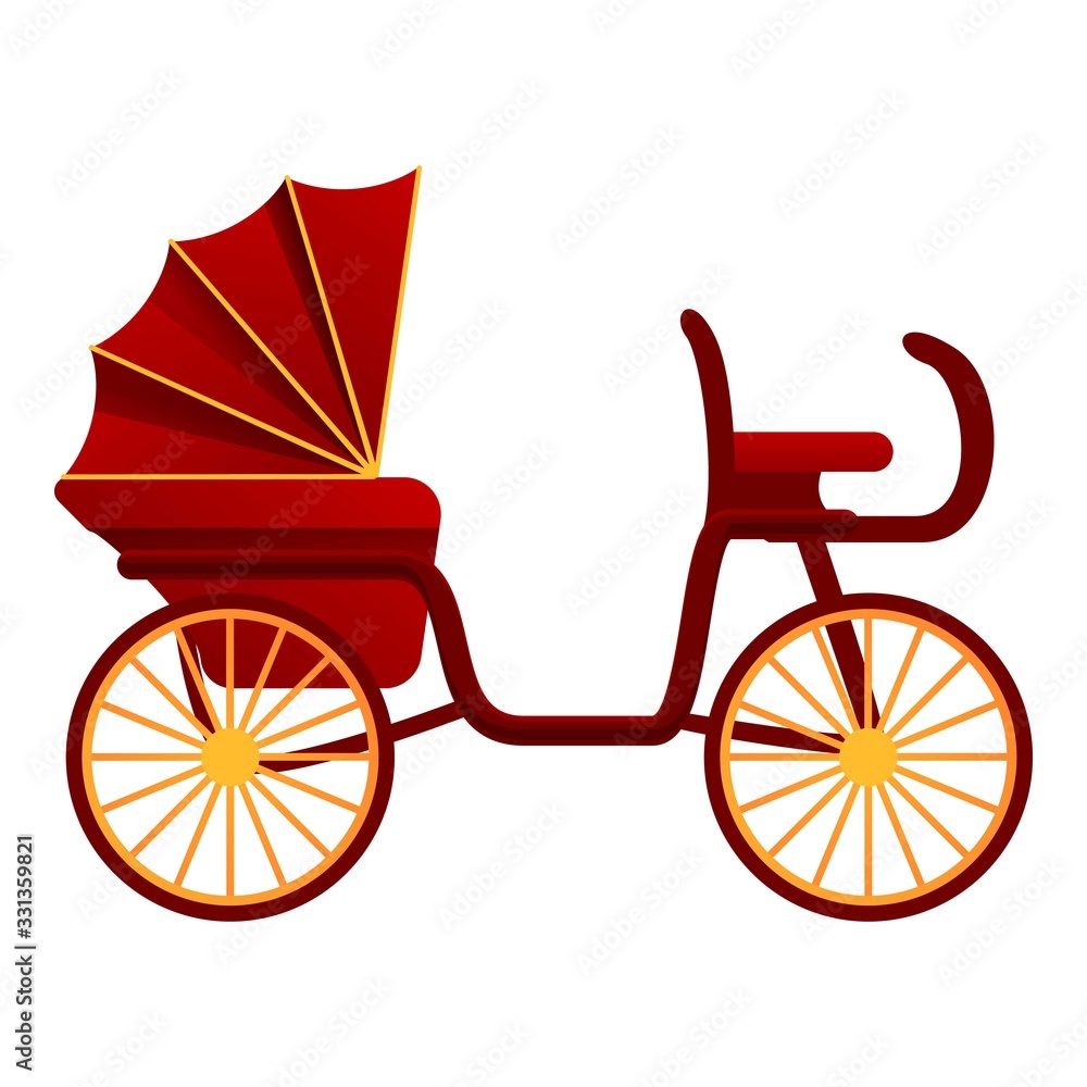 Medieval buggy icon. Cartoon of medieval buggy vector icon for web design isolated on white background