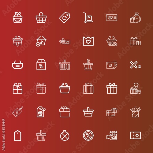 Editable 36 offer icons for web and mobile